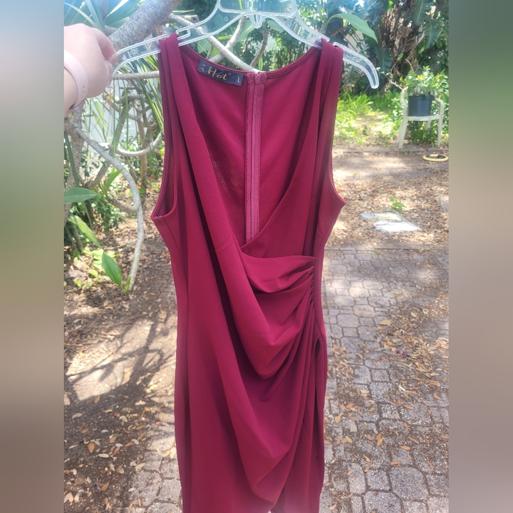 Sexy maroon dress